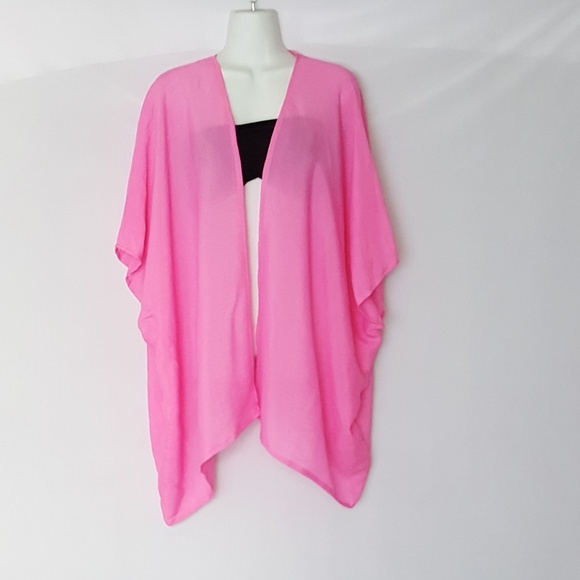 Tops - Sale! Hot Pink Gauze Kimono Cover Up, Spring Tops